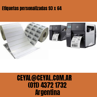 Etiquetas personalizadas 93 x 64