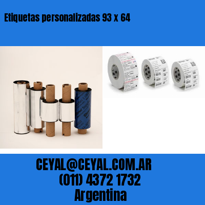 Etiquetas personalizadas 93 x 64