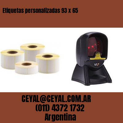 Etiquetas personalizadas 93 x 65