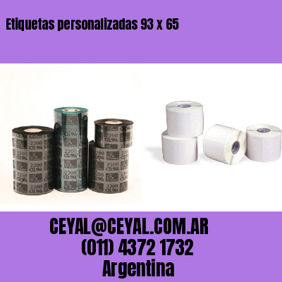 Etiquetas personalizadas 93 x 65
