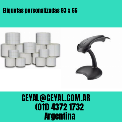 Etiquetas personalizadas 93 x 66