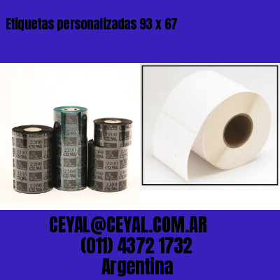 Etiquetas personalizadas 93 x 67