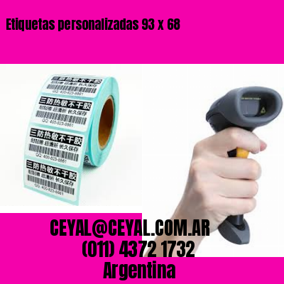 Etiquetas personalizadas 93 x 68