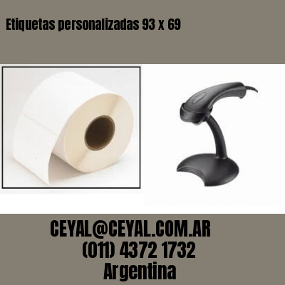Etiquetas personalizadas 93 x 69