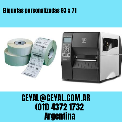Etiquetas personalizadas 93 x 71