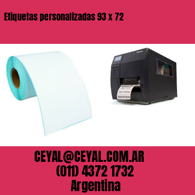 Etiquetas personalizadas 93 x 72