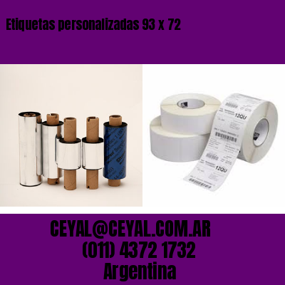 Etiquetas personalizadas 93 x 72