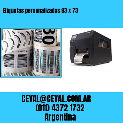 Etiquetas personalizadas 93 x 73