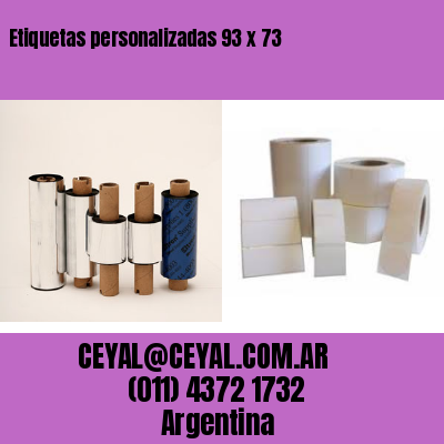 Etiquetas personalizadas 93 x 73