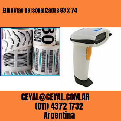 Etiquetas personalizadas 93 x 74