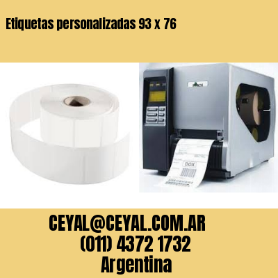 Etiquetas personalizadas 93 x 76