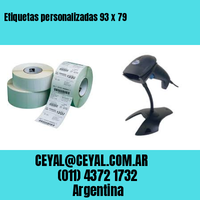 Etiquetas personalizadas 93 x 79
