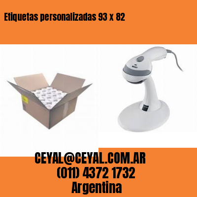 Etiquetas personalizadas 93 x 82