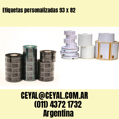 Etiquetas personalizadas 93 x 82
