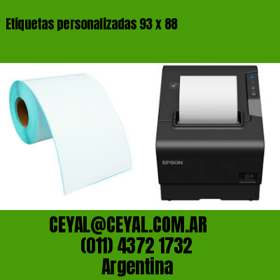 Etiquetas personalizadas 93 x 88