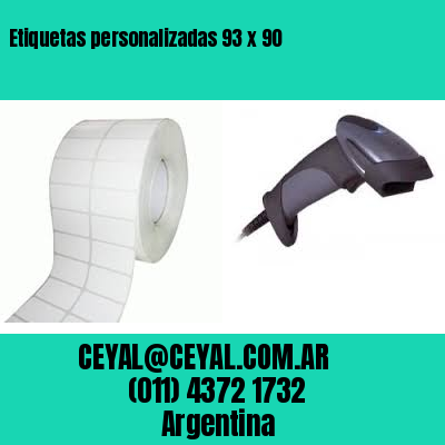 Etiquetas personalizadas 93 x 90