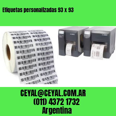 Etiquetas personalizadas 93 x 93