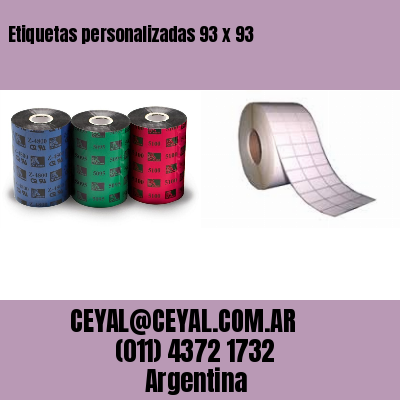 Etiquetas personalizadas 93 x 93