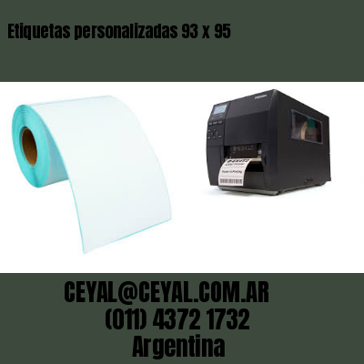 Etiquetas personalizadas 93 x 95