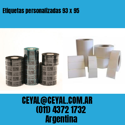 Etiquetas personalizadas 93 x 95