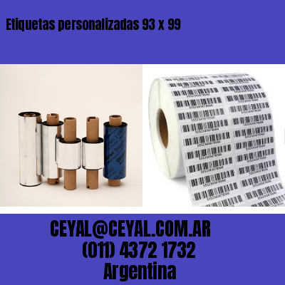 Etiquetas personalizadas 93 x 99