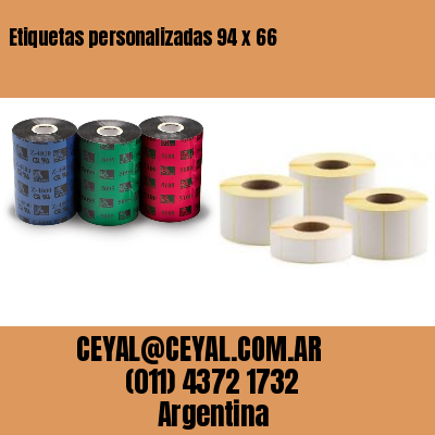 Etiquetas personalizadas 94 x 66