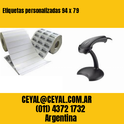 Etiquetas personalizadas 94 x 79