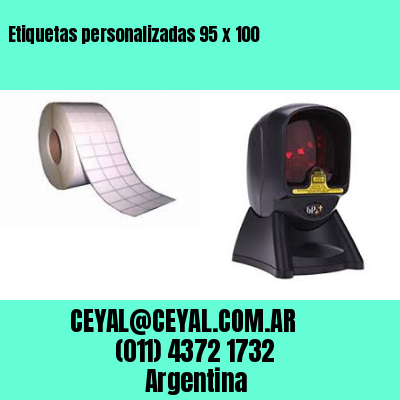 Etiquetas personalizadas 95 x 100