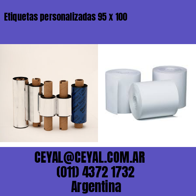 Etiquetas personalizadas 95 x 100