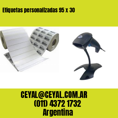 Etiquetas personalizadas 95 x 30