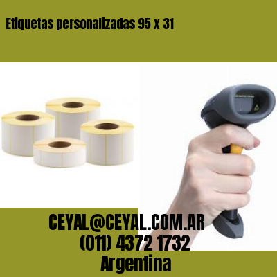 Etiquetas personalizadas 95 x 31