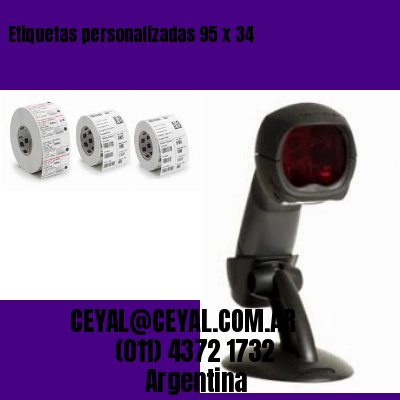 Etiquetas personalizadas 95 x 34