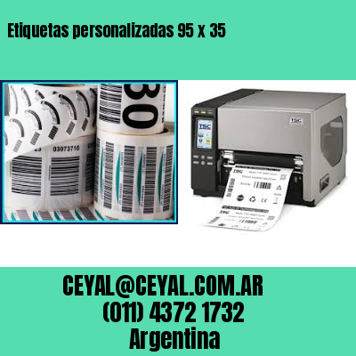 Etiquetas personalizadas 95 x 35