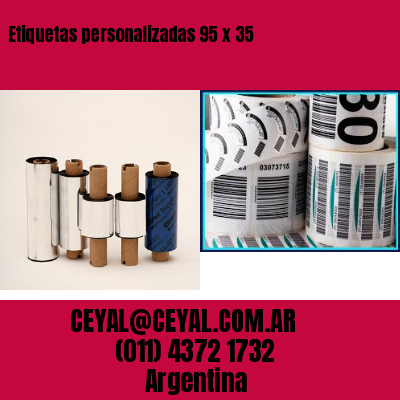 Etiquetas personalizadas 95 x 35