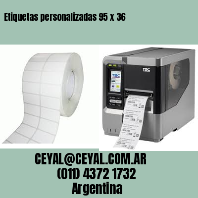 Etiquetas personalizadas 95 x 36