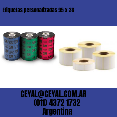 Etiquetas personalizadas 95 x 36