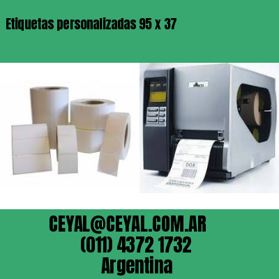 Etiquetas personalizadas 95 x 37