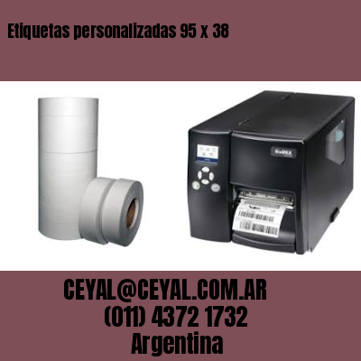 Etiquetas personalizadas 95 x 38
