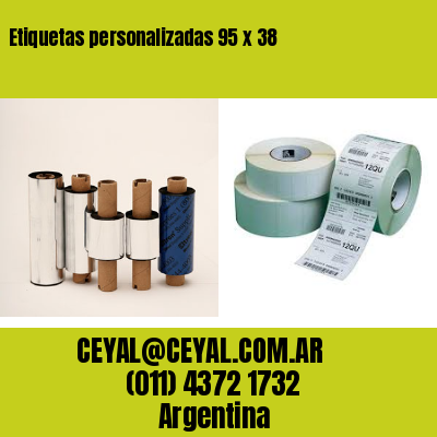 Etiquetas personalizadas 95 x 38