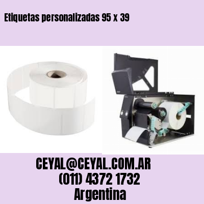 Etiquetas personalizadas 95 x 39