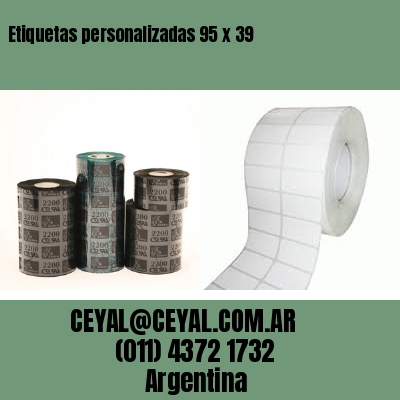 Etiquetas personalizadas 95 x 39