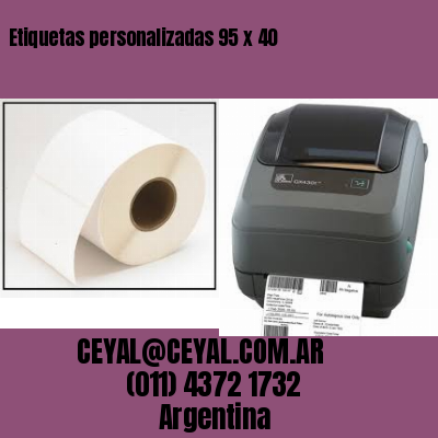 Etiquetas personalizadas 95 x 40