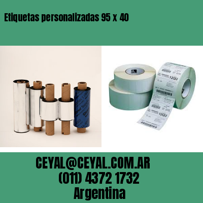 Etiquetas personalizadas 95 x 40