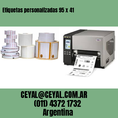Etiquetas personalizadas 95 x 41