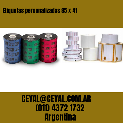 Etiquetas personalizadas 95 x 41