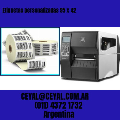 Etiquetas personalizadas 95 x 42