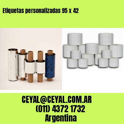 Etiquetas personalizadas 95 x 42