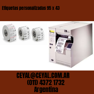 Etiquetas personalizadas 95 x 43