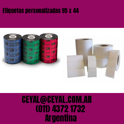 Etiquetas personalizadas 95 x 44