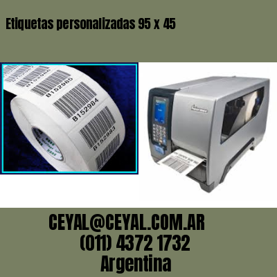 Etiquetas personalizadas 95 x 45